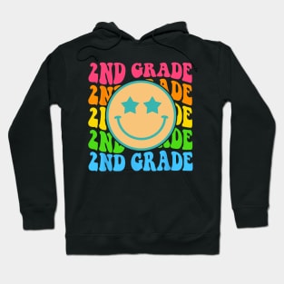 Second Grade Face Teachers Back To School Hoodie